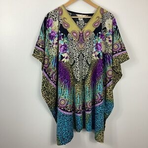 Gypsie Blu Floral Animal Print Tunic